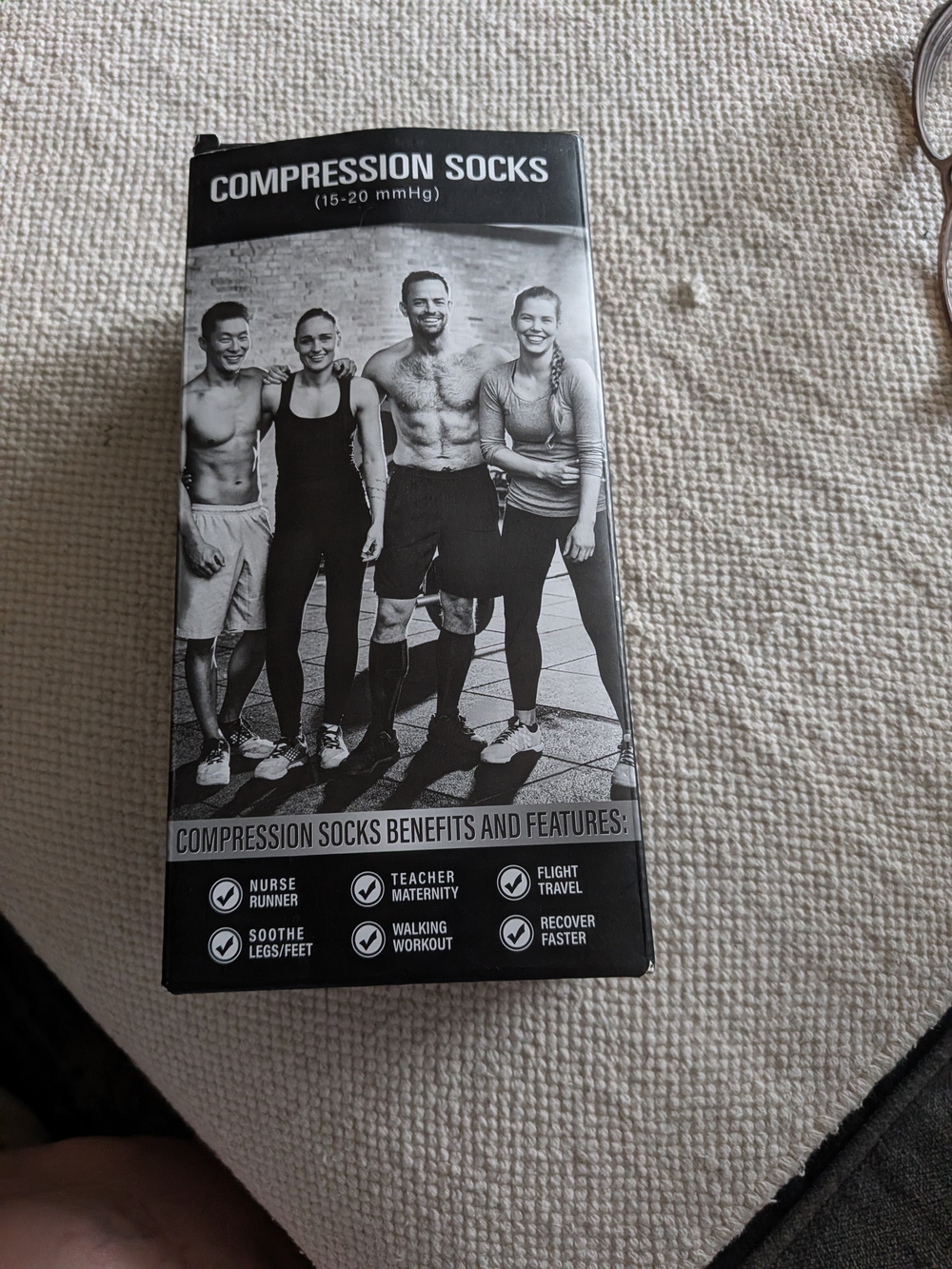 Ladies Compression Socks 15-20 mmHg - 3 Pairs, Support & Recovery